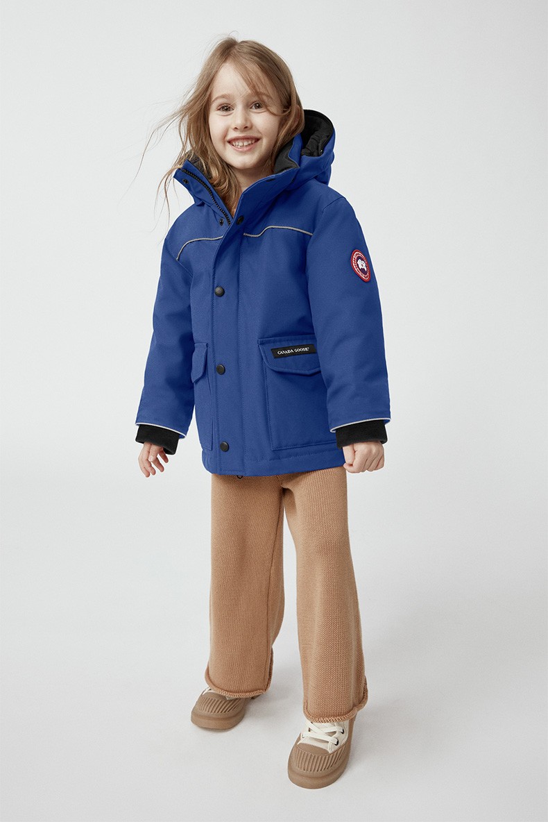 canada goose加拿大鹅 lynx儿童派克大衣大鹅羽绒服 4595k 260 海水蓝