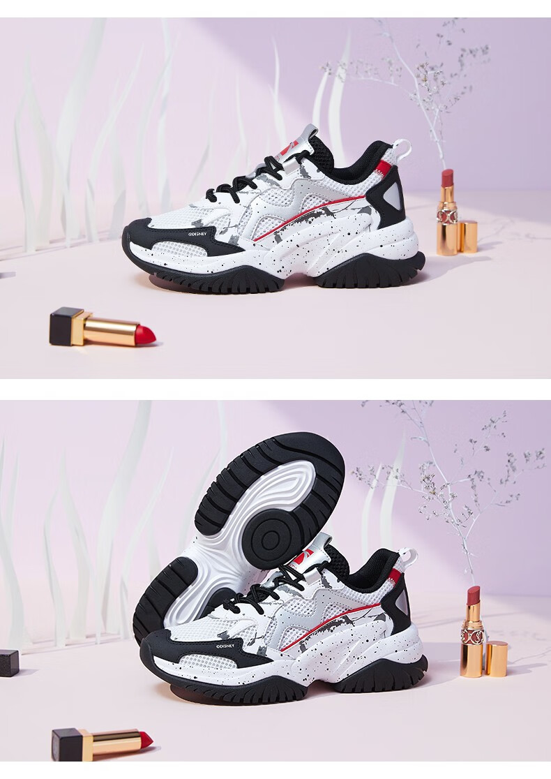 安踏花木兰联名鞋女子老爹鞋2020秋冬新款透气网面轻便学生潮流运动