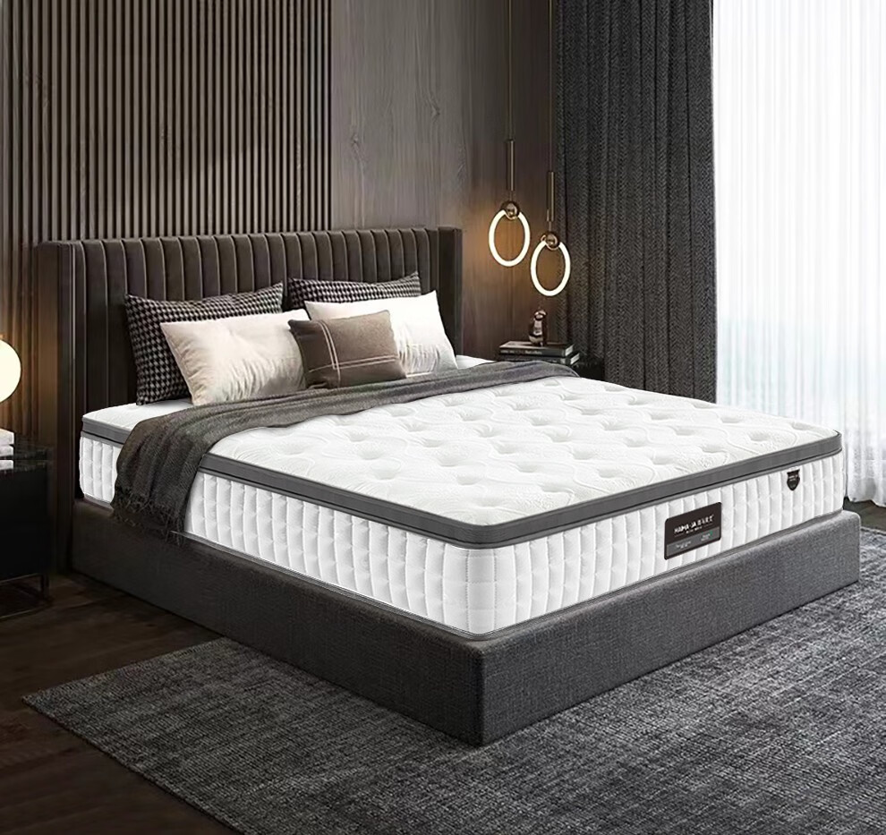 海马床垫天然乳胶席梦思独立弹簧3e环保黄麻棕佛山工厂床垫子单双人