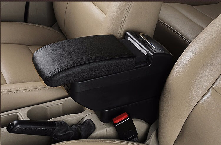 适用于大众新桑塔纳捷达扶手箱斯柯达昕锐中央手扶箱改装 曲面单层款-