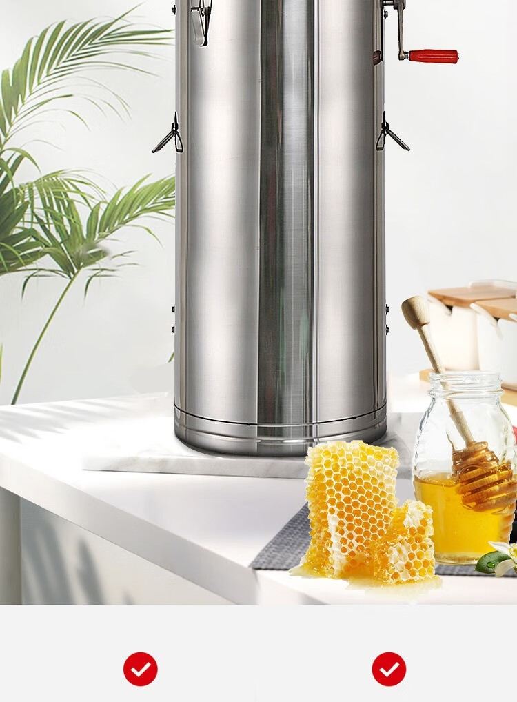 时光旧巷摇蜜机304全不锈钢加厚小型家用摇蜂蜜摇糖机养蜂工具蜂蜜