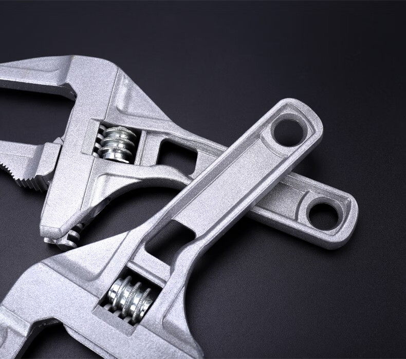 卫浴扳手大开口短柄活动万能工具水龙头下水盆台盆多功能活口板子 锋