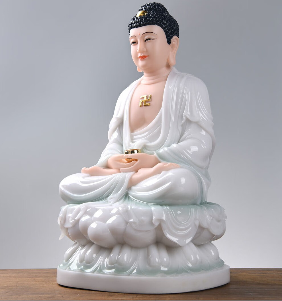 益心阁汉白玉佛像摆件工艺品地藏菩萨观世音菩萨释迦佛观音像佛像摆件