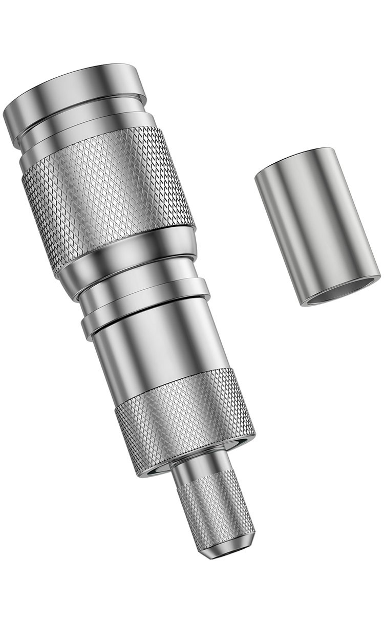 天背cc4接头 2m两兆头 l9头 射频通信同轴信号视频接线头中兴头syv-75