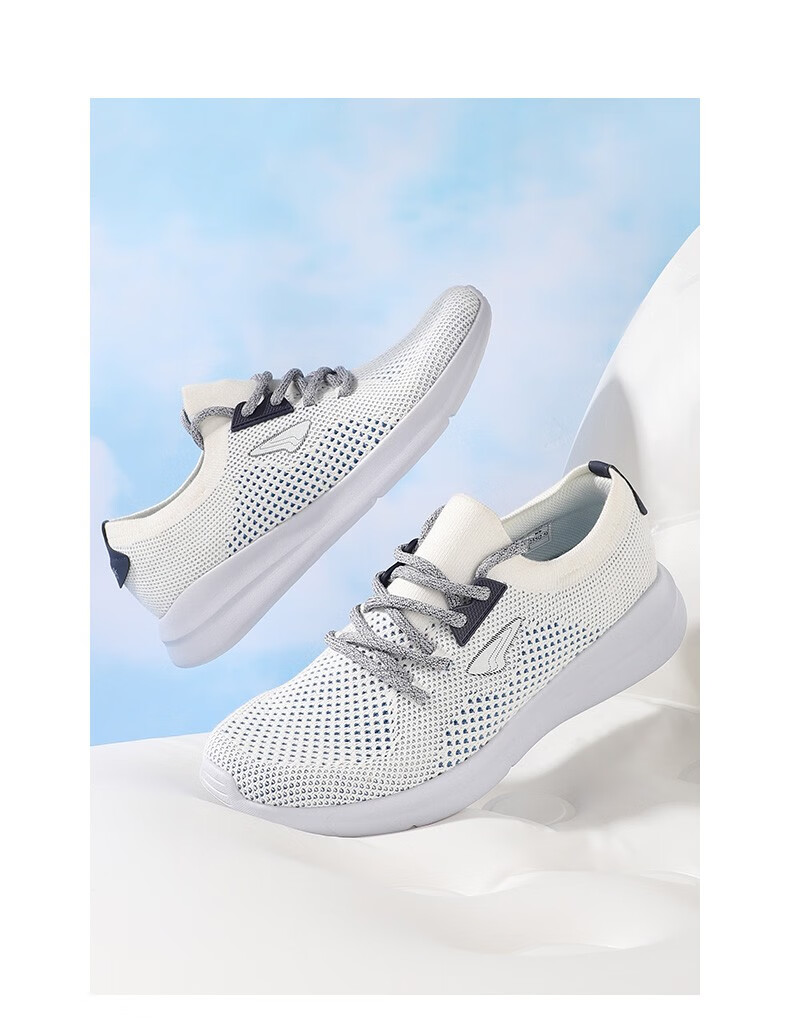 drkong江博士男鞋舒适透气潮流运动鞋2022春季绑带休闲运动鞋白蓝395