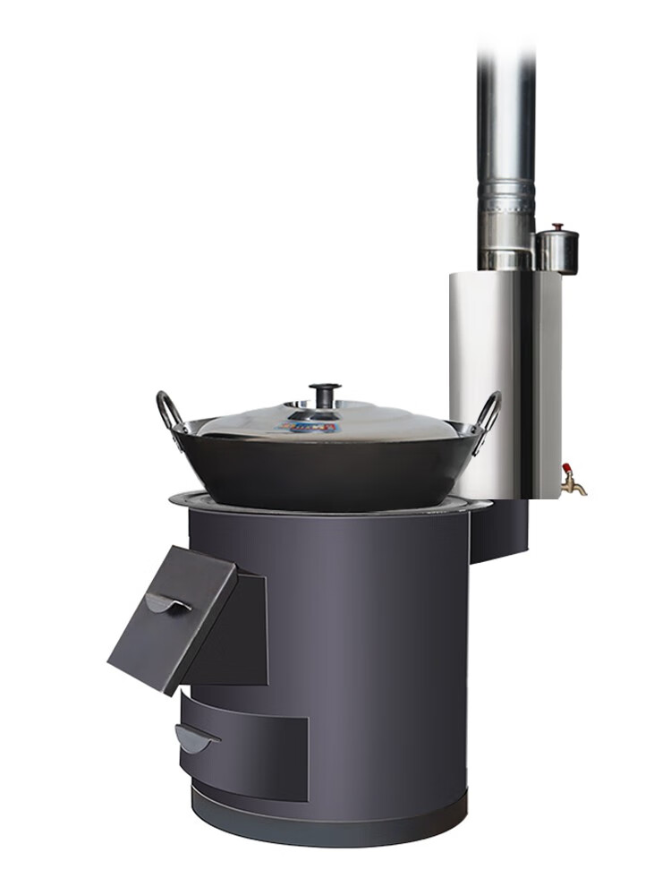 优莱可可 柴火灶 家用烧木柴铁大锅台农村无烟炉气化炉移动新型节能