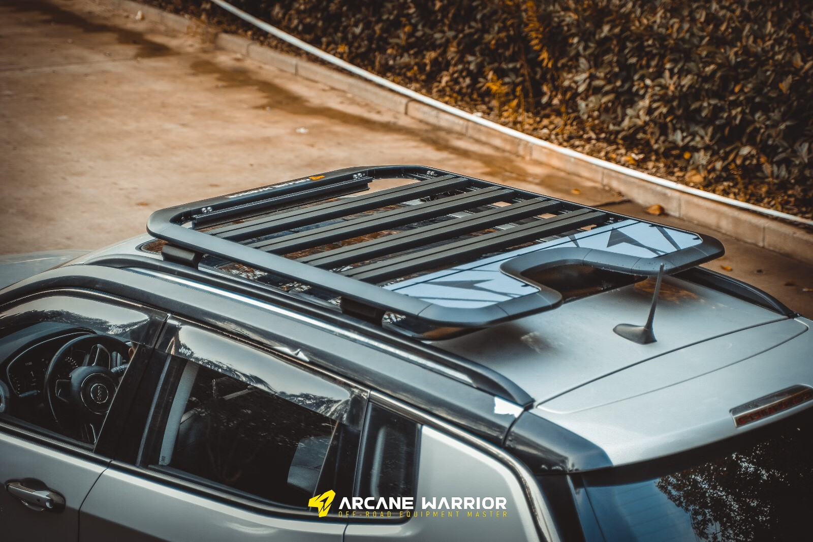 arcanewarriorjeep指南者行李架车顶平台多功能越野无损免打孔aw行李