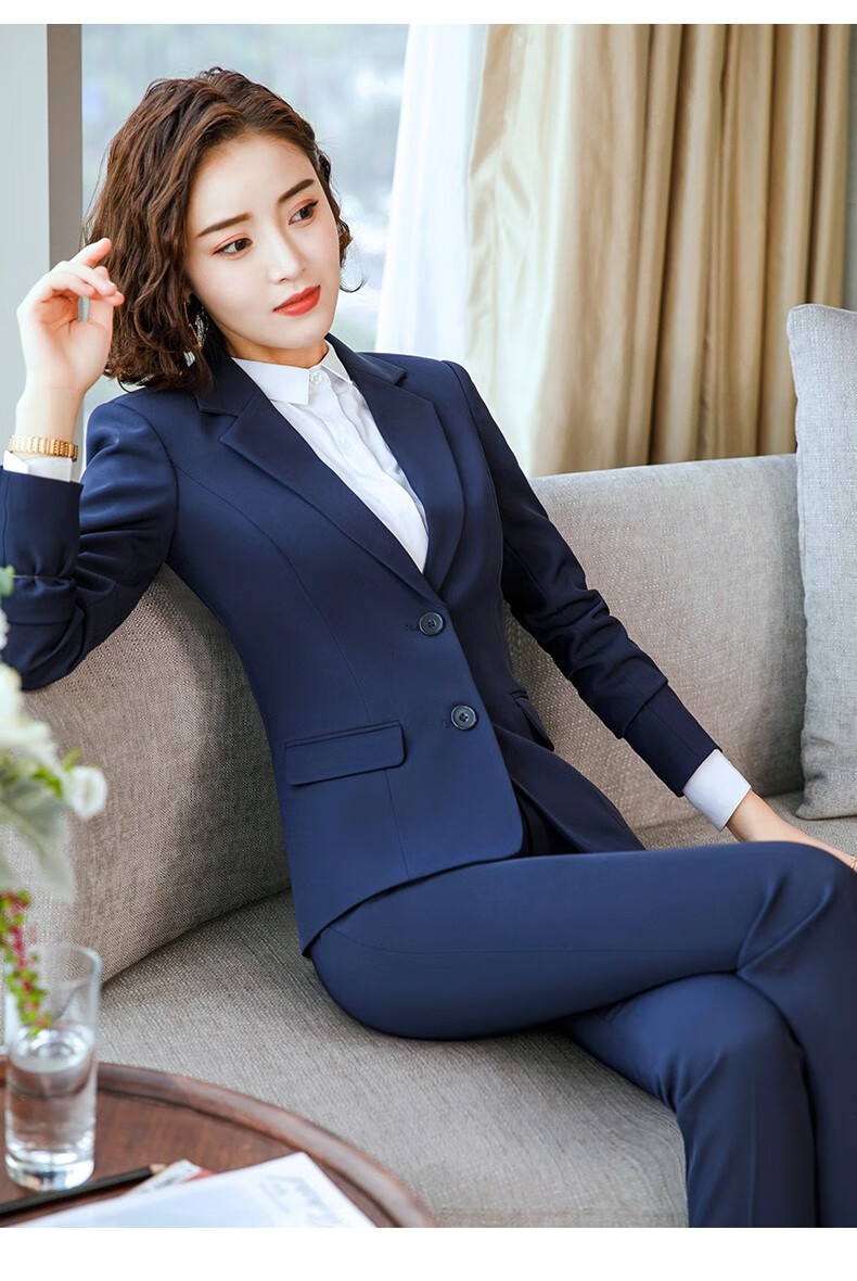 名流都会职业装女装套装时尚气质修身西服女神范大学生面试正装酒店