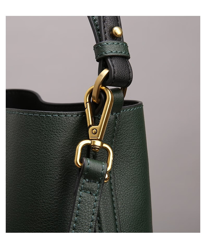 德国braunbuffel/布兰施新款轻奢女包头层牛皮手提斜跨包水桶包女