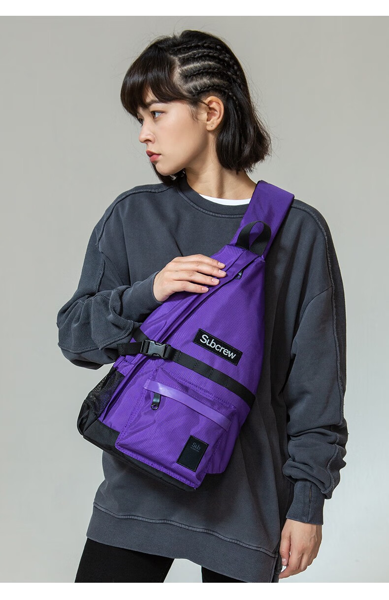 subcrew潮牌男士斜挎包2020新款单肩包挎包休闲潮流腰包时尚胸包sc20