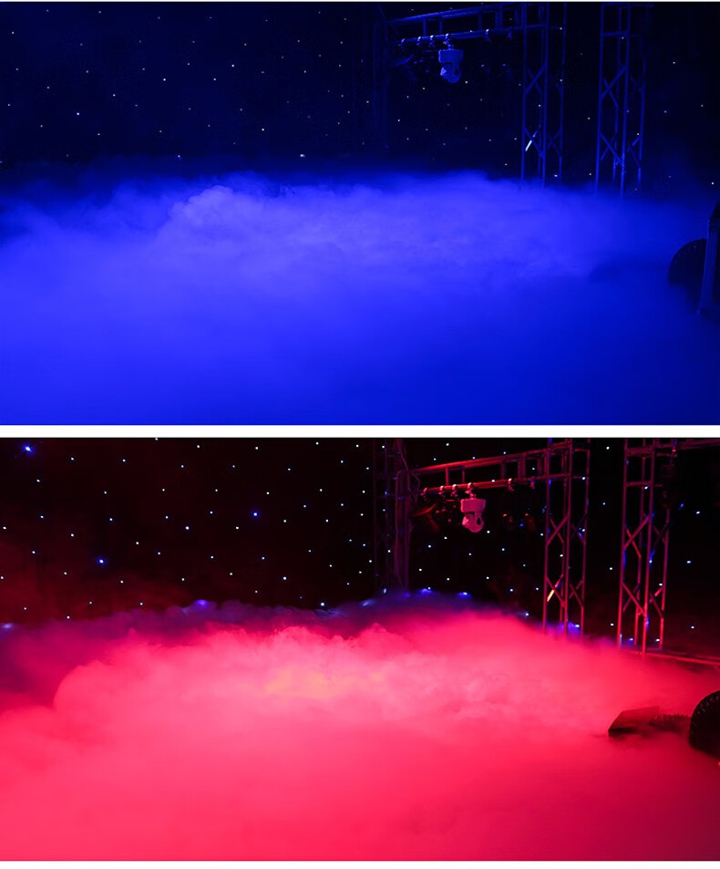 舞美明道 大功率3000w水雾机婚庆婚礼演出舞台造烟机干冰机双管薄雾机