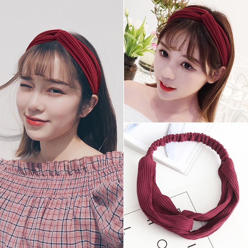念凝发箍女韩版网红洗脸束发带森女系甜美可爱头箍少女简约百搭发饰