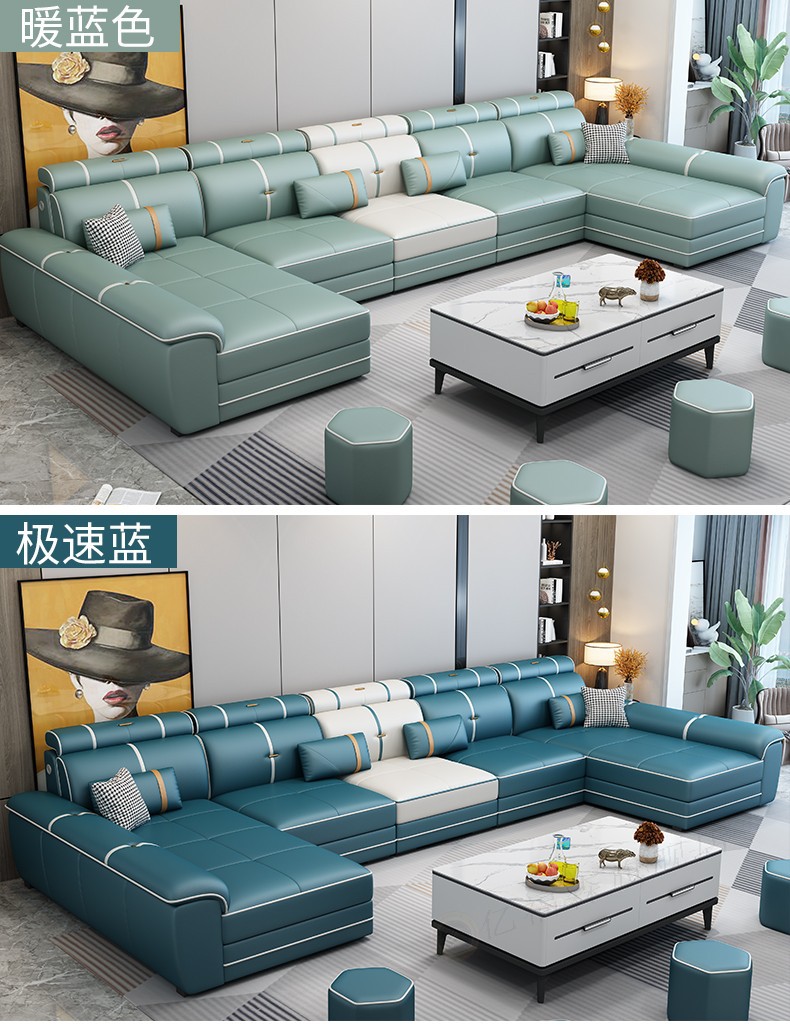 双贵妃沙发组合转角沙发客厅家具 需要乳胶版请联系客服【图片 价格