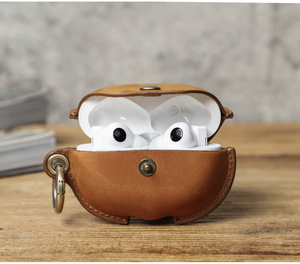 电狐 耳机包适用华为freebuds pro无线蓝牙耳机疯马皮保护套高档皮套