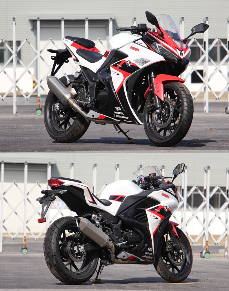 全新国产v6摩托车大跑车国四电喷成人两轮汽油摩托车400cc双缸水冷重