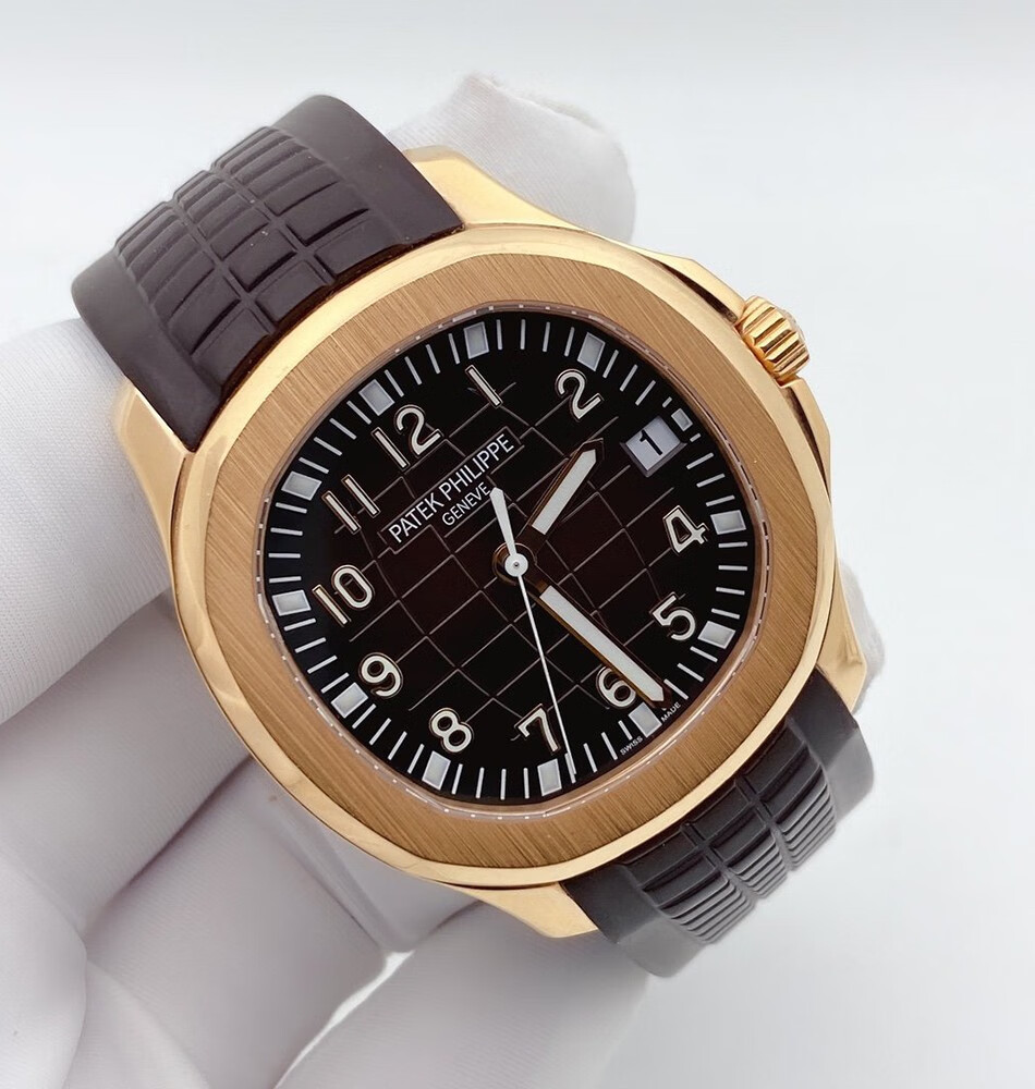 二手95新百达翡丽ppaquanaut系列5167r001自动机械18k玫瑰金男士腕表