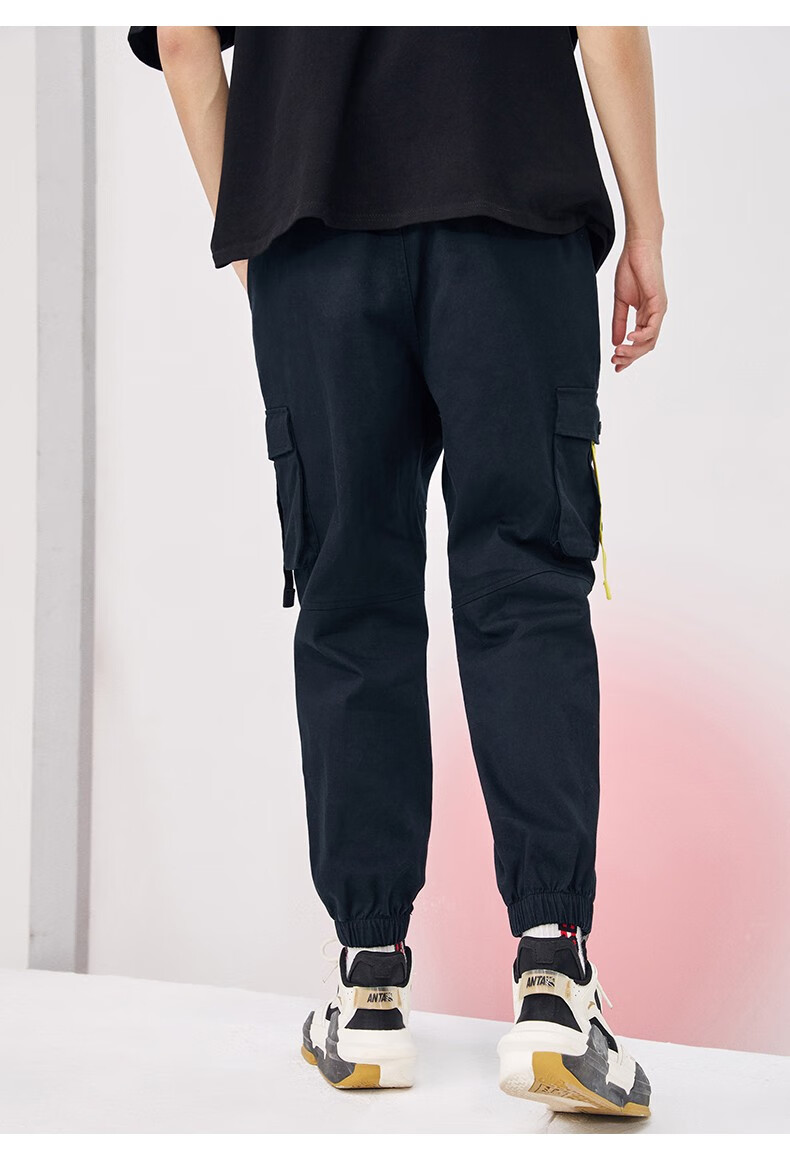 商城同款安踏男裤运动裤2022年春季新款男子梭织休闲长裤工装裤