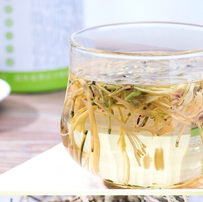 同仁堂trt金银花茶70g花草茶叶泡水喝一罐装