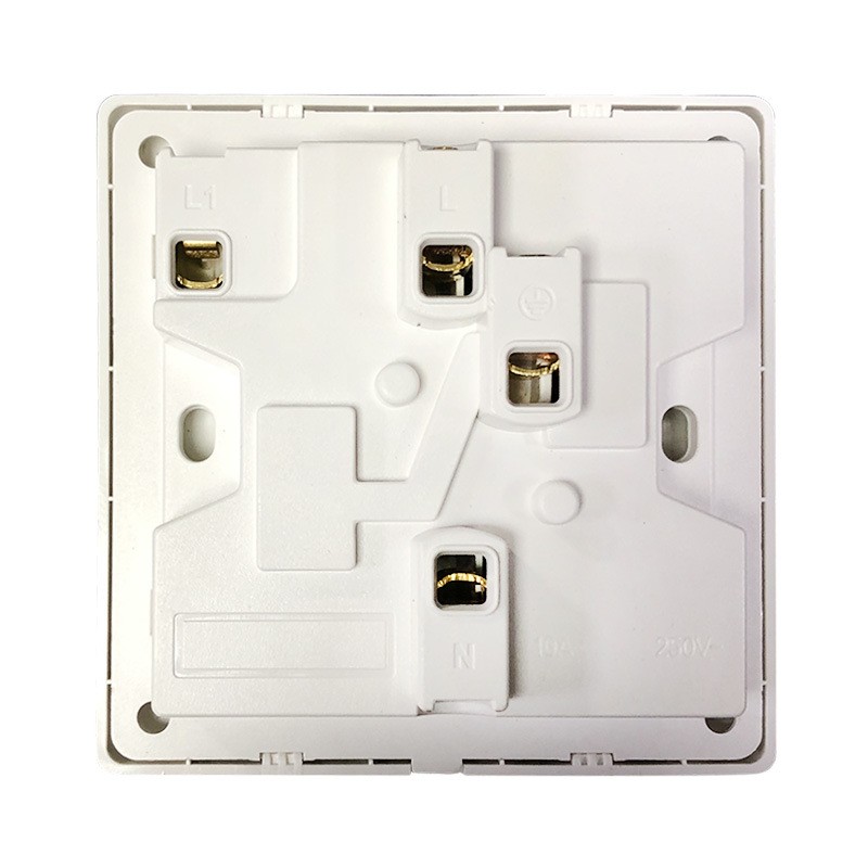 86型六孔插座多6孔面板不打驾工程优耐美ynaim家用墙壁暗装三三插白金