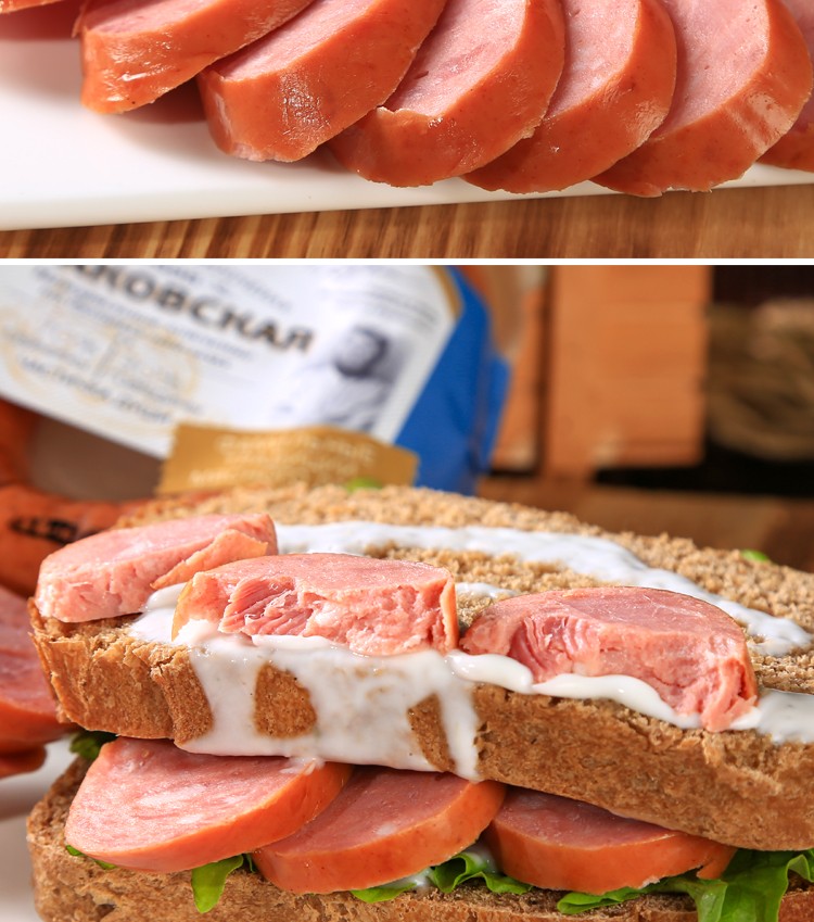 国产俄罗斯风味香肠u形克拉科夫香肠俄式火腿肠开袋即食下酒菜特产