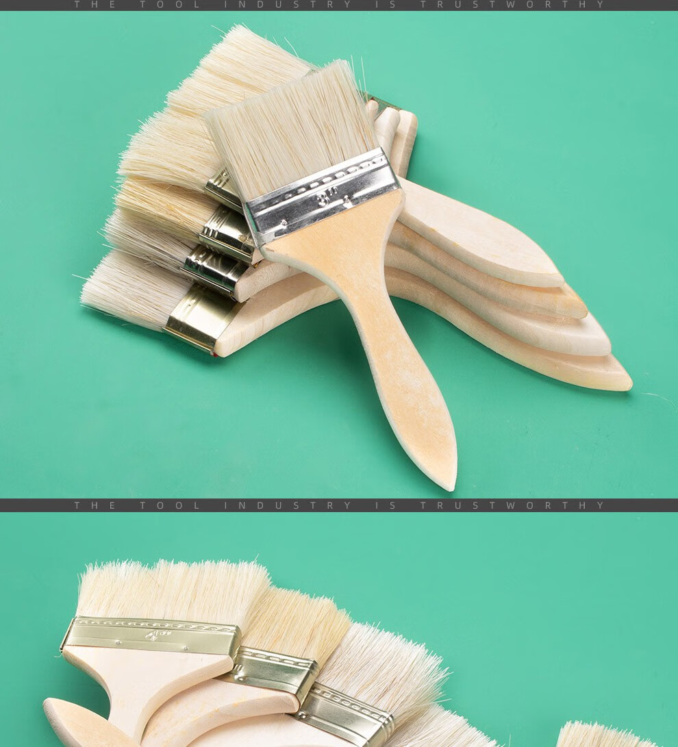 毛刷子工业用油漆刷胶水刷家用硬毛刷子猪鬓毛刷棕毛刷子清洁毛刷漆