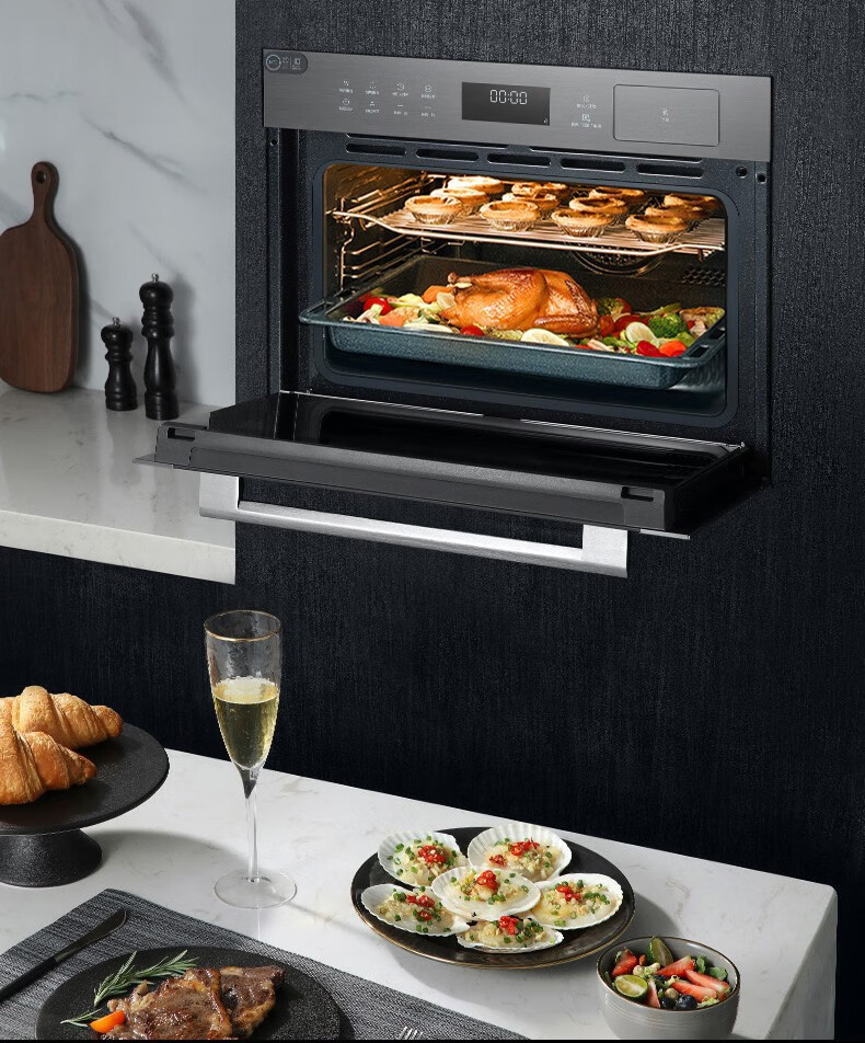 美的(midea)烤箱蒸烤一体机智能家用超大容量嵌入式电蒸烤箱二合一蒸