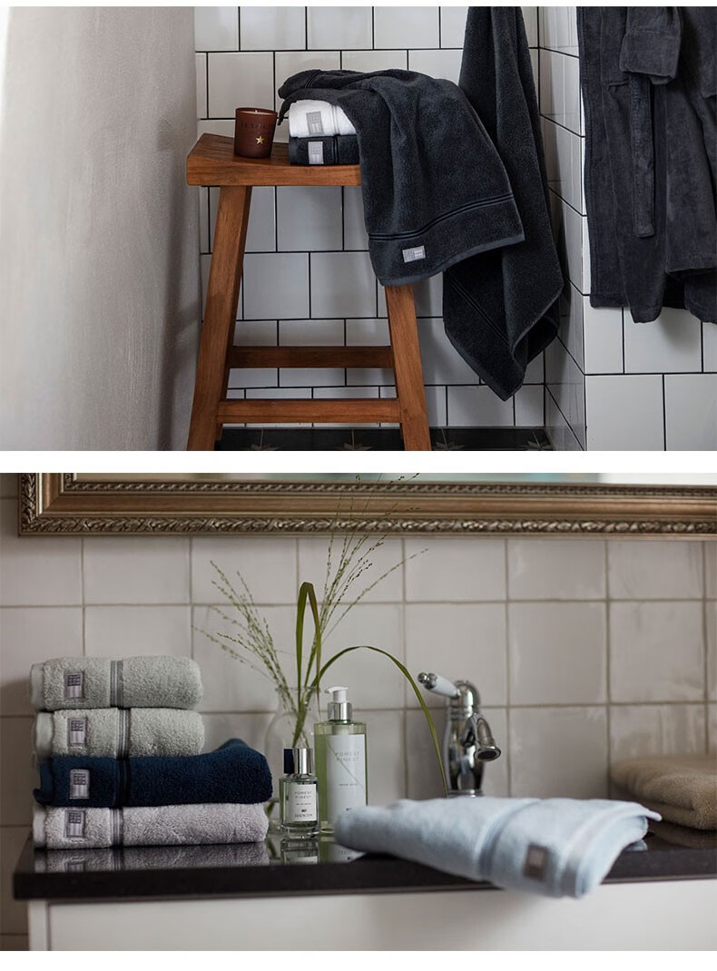 莱克星敦(lexington) 葡萄牙进口毛巾纯棉舒适简约家用毛巾洗脸巾