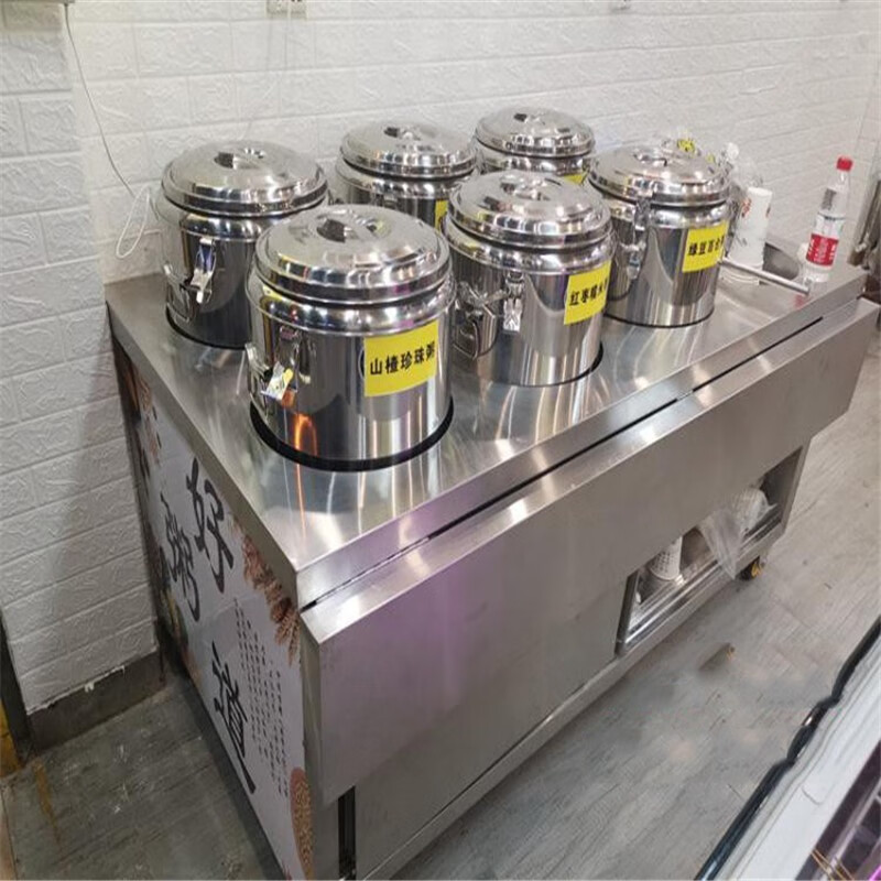 【现货速发】早餐车 商用不锈钢保温粥车早餐车摆摊移动餐车小吃车