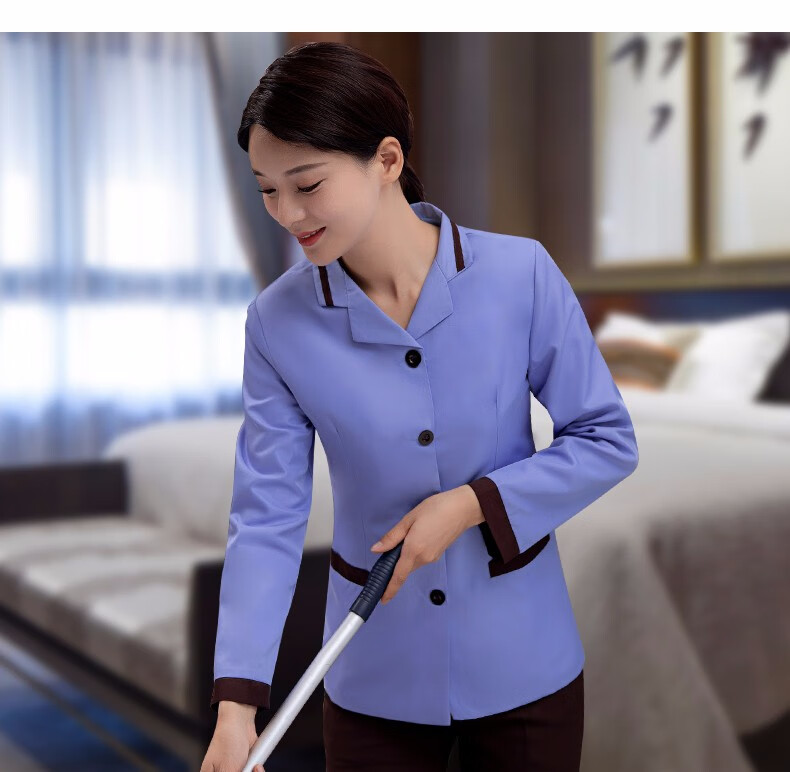 艾买保洁服短袖套装酒店宾馆清洁保洁工作服小区物业客房保洁服夏装