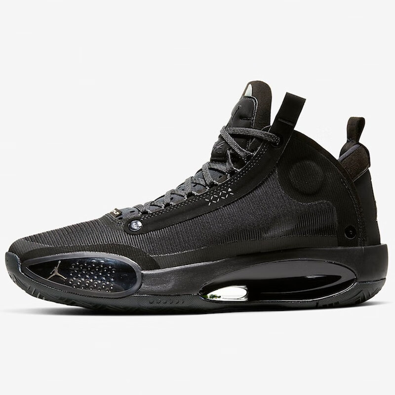 耐克nike air jordan34 mid中帮aj34乔34 男子2020实战篮球鞋 黑白 cz