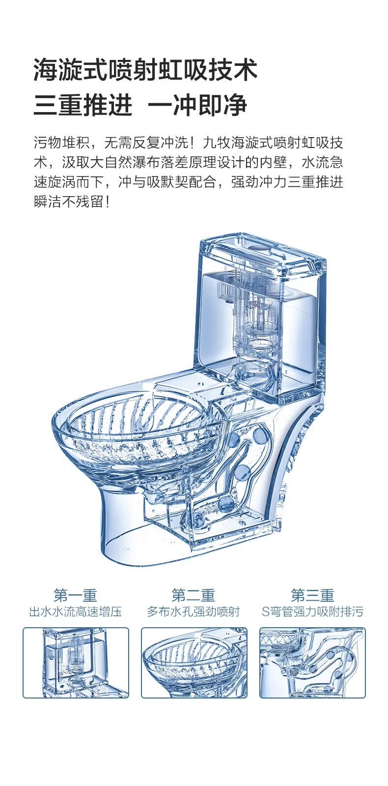 九牧jomoo卫浴空气能淋浴花洒大冲力马桶英格简奢实木浴室柜套餐a2