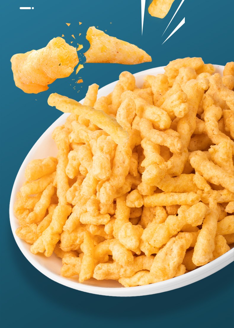 四洲特色零食粟一烧烧烤味香辣味85g罐装口味粟米条粟米棒休闲小吃