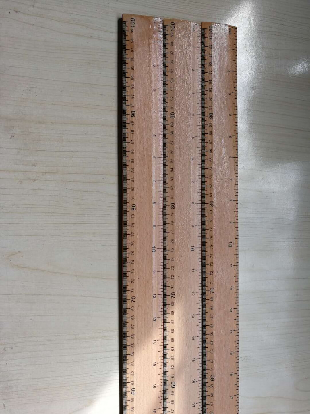 木制直尺教学米尺木尺竹尺一米裁剪裁缝量衣尺33公分市尺 1米杉木直尺