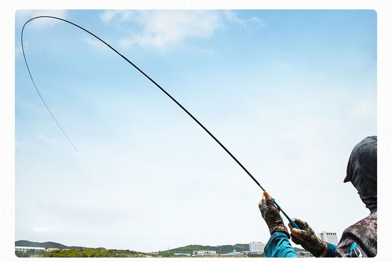 鱼竿 超轻 钓竿 钓鱼竿 手竿 鲫鱼竿超轻超细鱼竿37调长节碳素台钓竿