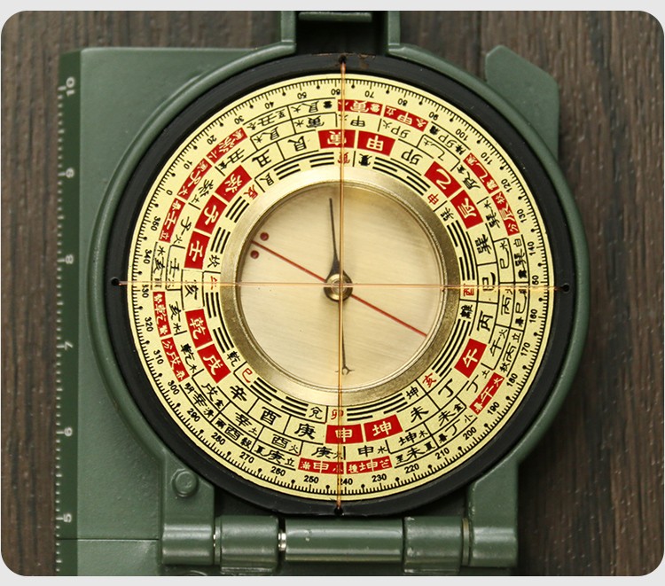 寻龙罗盘纯铜罗盘风水盘高精度随身携带迷你八卦小罗盘圆形袖珍二寸