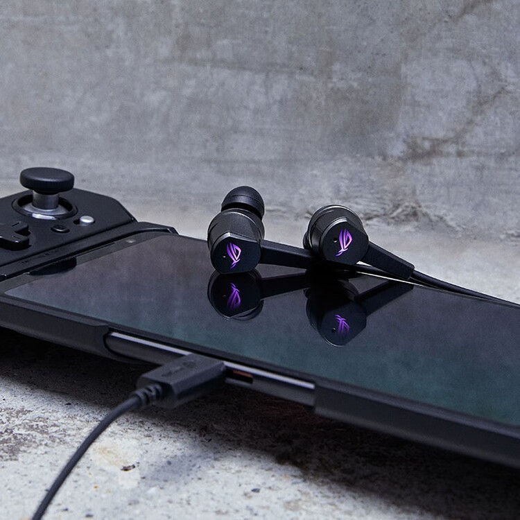 rog 玩家国度 降临入耳式耳机 带麦克风 电脑游戏电竞耳麦 手机耳机