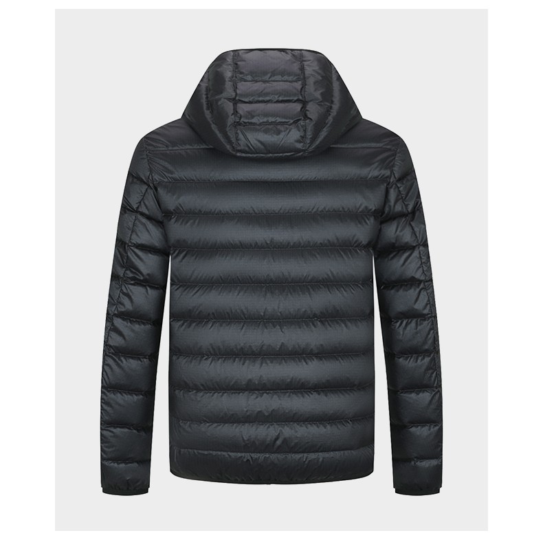 ferre费雷男装 奢侈品男装秋冬新品时尚男士炫彩章装饰连帽长袖羽绒服