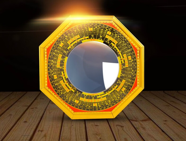 八卦镜凸镜凹镜镇家用门口正品化吸招财凸凹面镜煞开光风水摆件 小号