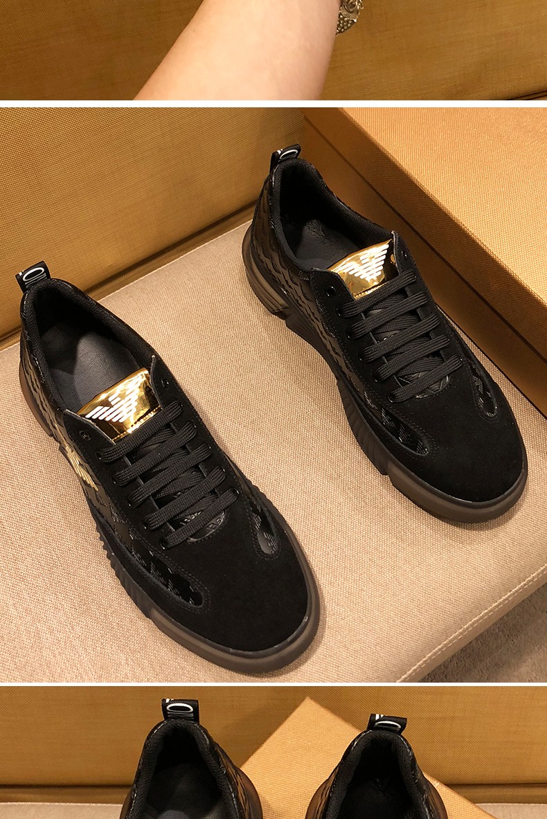 kbtb男鞋欧美休闲透气时尚板鞋男运动百搭软底舒适鞋子男黑色39