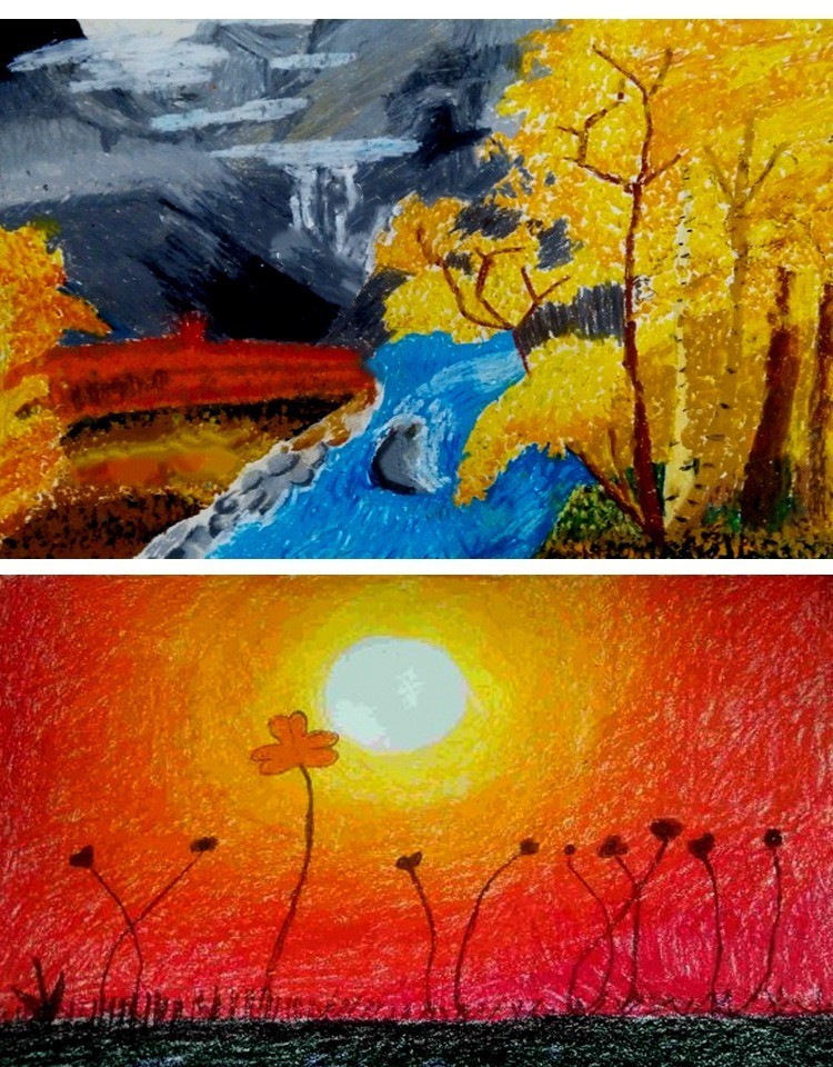 木之盛油画棒单色套装儿童专业美术画画幼儿园12色散装彩绘蜡笔单支