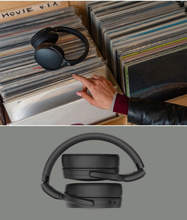 森海塞尔sennheiserhd450hd458头戴式蓝牙50降噪音乐耳机耳麦高保真