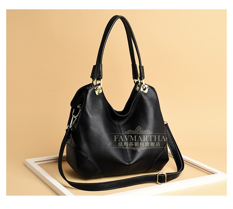 法玛莎品牌软牛皮单肩包包2020新品手提斜挎包女大容