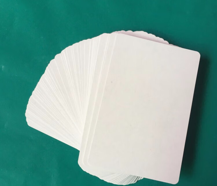 双面空白扑克牌 可写画卡片 飞牌道具 魔术认字卡diy卡牌 拼音卡 54张