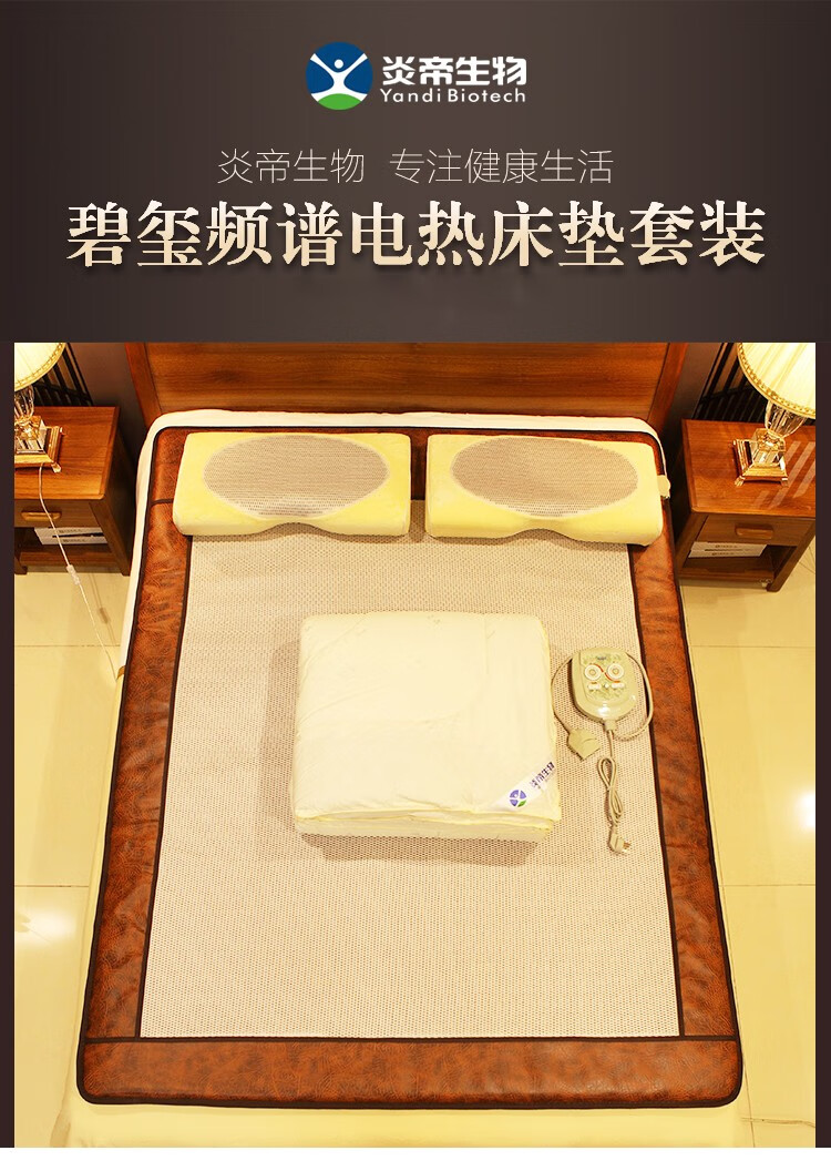炎帝生物碧玺频谱电热床垫套装3d热疗美容理疗垫靠山庄 1.