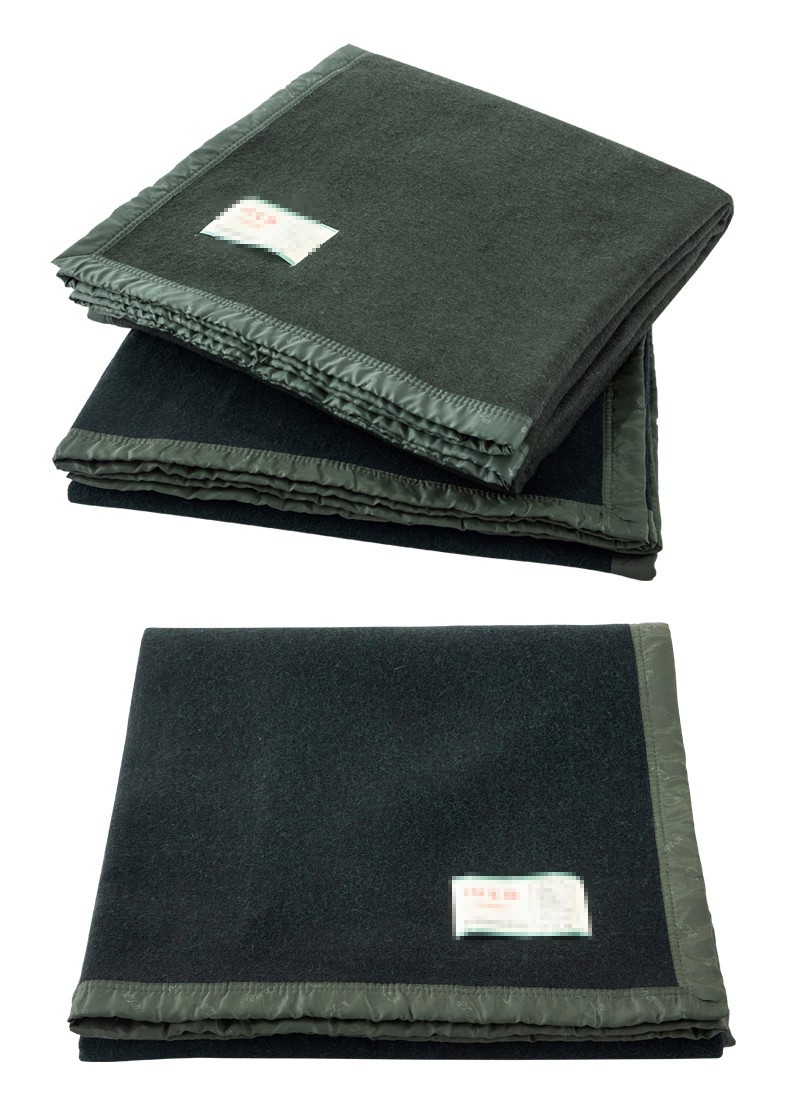 09军羊毛毯06款羊绒毯保暖19消仿款军毯军绿色宿舍陆空军款毛巾毯06款