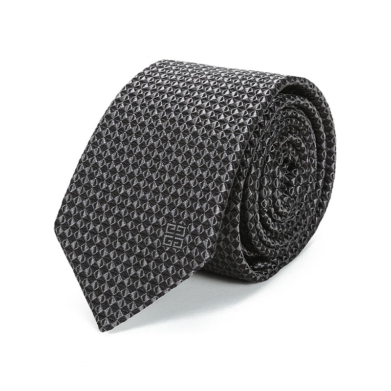 纪梵希 givenchy 男士丝质领带 bp1003 p07j 003 黑色灰色三角图案