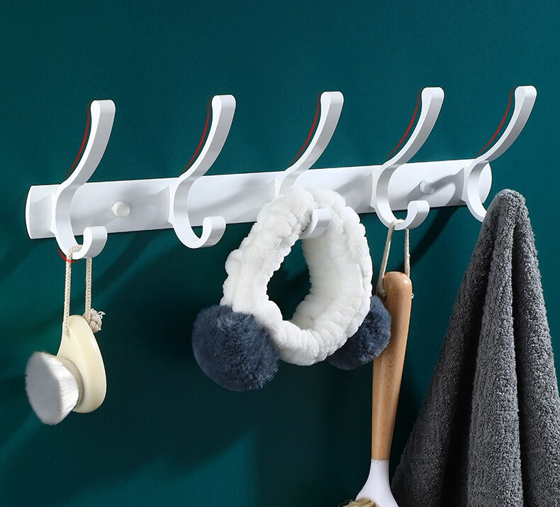 淼源挂衣钩排钩墙壁挂钩衣帽钩墙挂衣服挂钩壁挂卫生间挂钩架衣柜挂钩