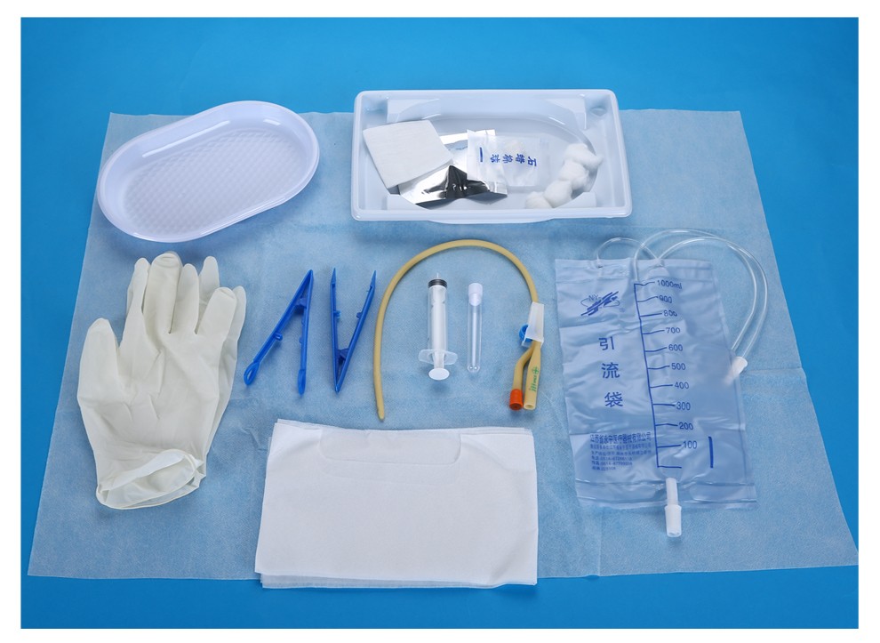 永宁一次性使用无菌导尿包双腔导尿管成人男士用女用接尿器引流袋