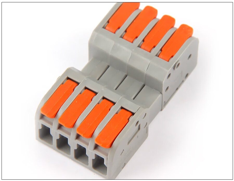 按压式快速接线端子对插接线器对接夹子拔插式快接头 并线柱 卡子 3进