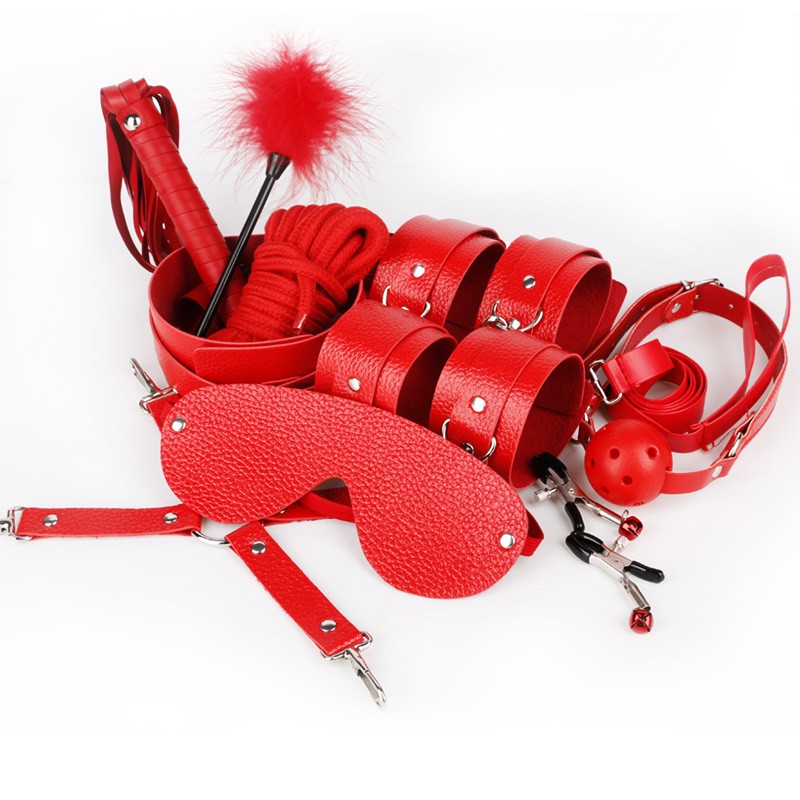 夫妻另类玩具捆绑束缚绳手铐乳夹羽毛男女口球塞皮鞭调教道具套装配
